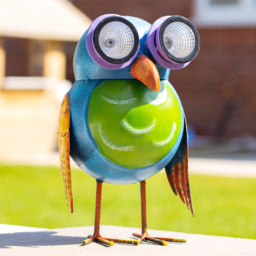 GardenKraft Metal Owl with LED Solar Light - thumbnail 2