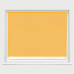 Caecus Straight Edge Roller Blind Ochre 240cm - thumbnail 1