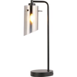 Bodhi Smoked Black Glass Table Lamp - thumbnail 3