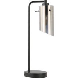 Bodhi Smoked Black Glass Table Lamp - thumbnail 4
