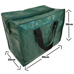 Best Artificial Green Christmas Decoration Storage Bag with Handles and Zipper - thumbnail 4