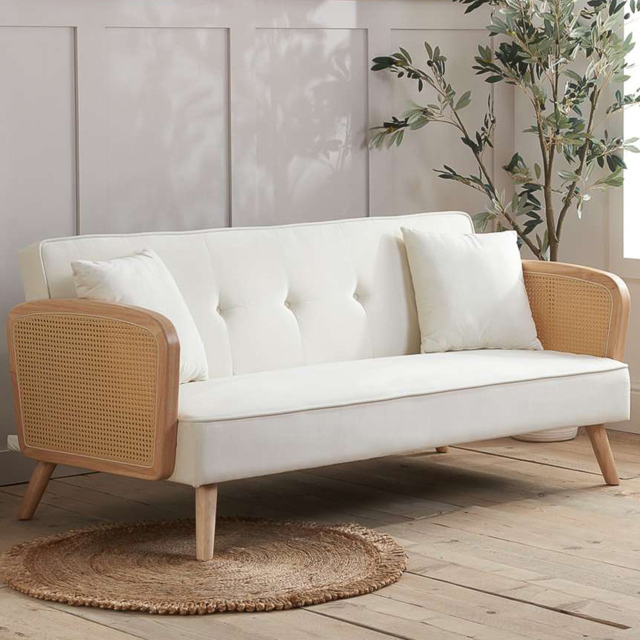 Birlea Mila White 2 Seater Sofa Bed - image 1