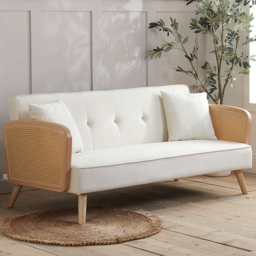 Birlea Mila White 2 Seater Sofa Bed - thumbnail 1