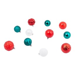 Santa's Chalet Multicolour Bauble 25 Pack - thumbnail 3