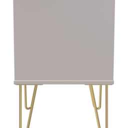 Crowndale Diamond 2 Drawer Matt Kashmir Bedside Table - thumbnail 4