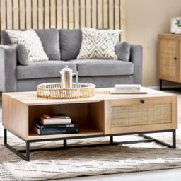 Julian Bowen Padstow 2 Drawer Oak Coffee Table