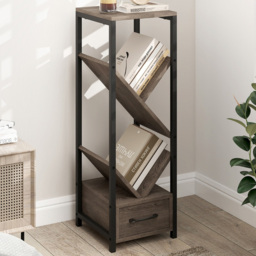Costway Grey 4 Tier Floor Standing Storage Unit