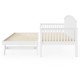 GFW Madrid Single White Day Bed and Trundle Set with 2 Bonnell Mattresses - thumbnail 4