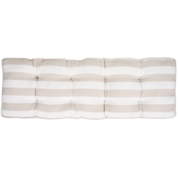 Stripe Bench Pad Taupe - thumbnail 1
