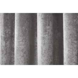Divante Silver Crushed Velvet Eyelet Curtains 229 x 229cm - thumbnail 4