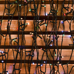 The Christmas Centre 400 Multicoloured LED Green Cable Multifunction Battery Operated String Light 40m