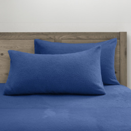 Velosso French Blue Teddy Fleece Pillowcase 2 Pack - thumbnail 2