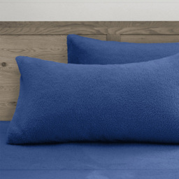 Velosso French Blue Teddy Fleece Pillowcase 2 Pack - thumbnail 3