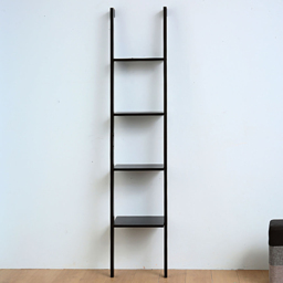 Living and Home 4 Tier Black Wall Hanging Ladder Shelf - thumbnail 4