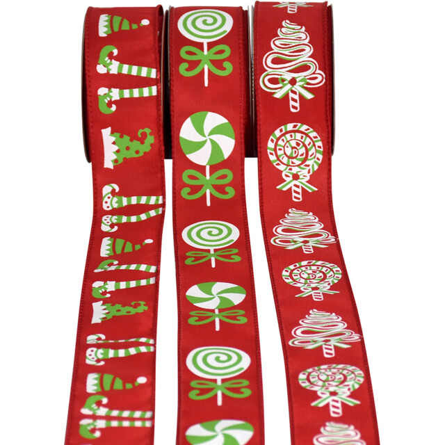 Single Candy Cane Lane Novelty Sweet Ribbon in Assorted styles - image 1