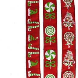 Single Candy Cane Lane Novelty Sweet Ribbon in Assorted styles - thumbnail 3