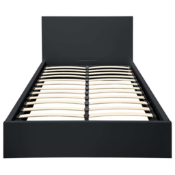 Oslo Double Black Ottoman Bed - thumbnail 3