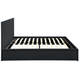 Oslo Double Black Ottoman Bed - thumbnail 4