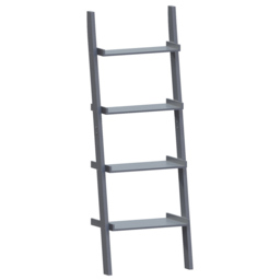 Vida Designs York 4 Shelf Grey Ladder Bookcase - thumbnail 2