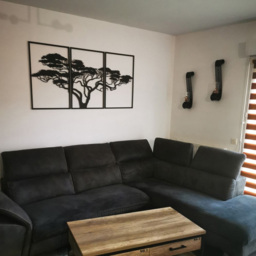 Decortie African Tree Silhouette Metal Wall Decor - thumbnail 3
