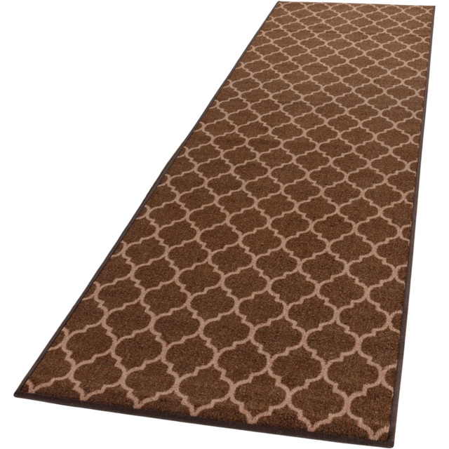 Smart Living Trellis Brown and Beige Non-Slip Door Mat with Gel Backing 57 x 90cm - image 1