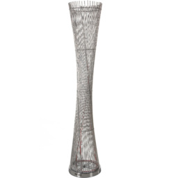 Spiral 120 LED Colour Changing Silver Floor Lamp - thumbnail 1