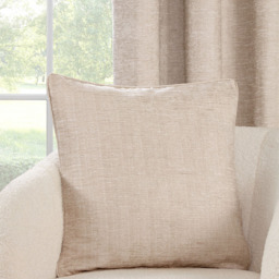 Delphine Chenille Cushion Ivory - thumbnail 2