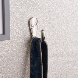 Headbourne Satin Nickel Robe Hook 2 Pack - thumbnail 2