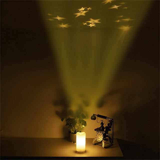 St Helens LED Candle White Star Projector - image 1