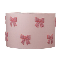 Embroidered Bow Pink Shade 30cm - thumbnail 1