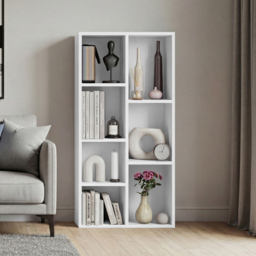 Vida Designs White 7 Shelf Cube Storage Unit - thumbnail 3