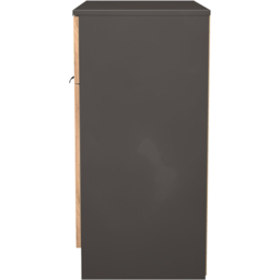 Crowndale Bora 2 Door Single Drawer Gold Craft Oak and Graphite Sideboard Ready Assembled - thumbnail 3