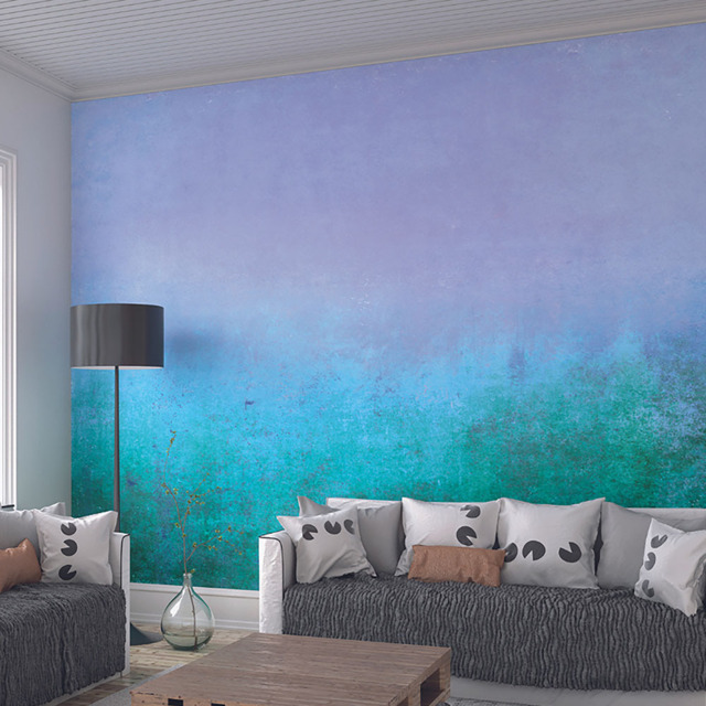 Origin Murals Grunge Distressed Effect Blue Wall Mural - image 1