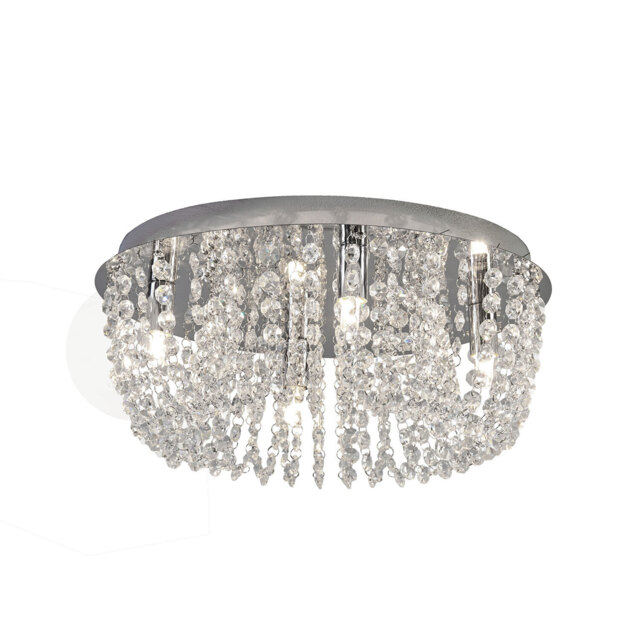 Elegance Crystal 4 Light Ceiling Light - image 1