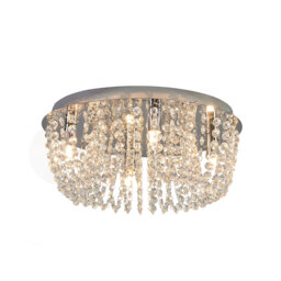 Elegance Crystal 4 Light Ceiling Light - thumbnail 2