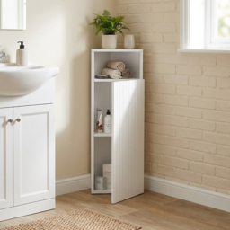 Adeline White Corner Cabinet - thumbnail 4