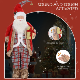 StarBright Animated and Sound Activated Santa Claus 4.6ft - thumbnail 4