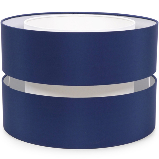 ValueLights Sophia Navy and White 2-Tier Ceiling Light Shade Large - image 1