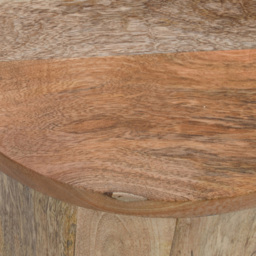 Brooklyn Surrey Drum Style Solid Wood Side Table - thumbnail 4