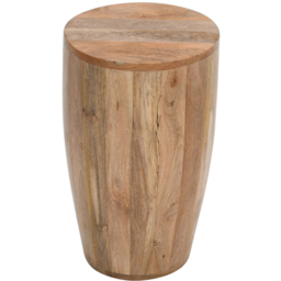 Brooklyn Surrey Drum Style Solid Wood Side Table - thumbnail 2