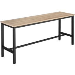tectake Fairfield 2 Seater Light Wood Sonoma Oak Bench Set of 2 - thumbnail 4