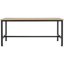 tectake Fairfield 2 Seater Light Wood Sonoma Oak Bench Set of 2 - thumbnail 3