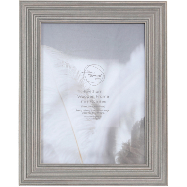 The Port. Co Gallery Hawthorn Grey Wooden Photo Frame 8 x 6 inch - image 1