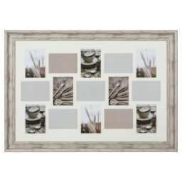 The Port. Co Gallery Maison Antique 15 Aperture Collage Natural 7 x 5 inch Photo Frame