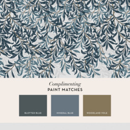 William Morris Bough Blue Mural - thumbnail 4