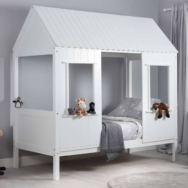 Treehouse White Single Bed Frame - image 1