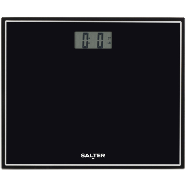 Salter Glass Compact Design Electronic Scale Black - image 1