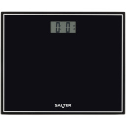 Salter Glass Compact Design Electronic Scale Black - thumbnail 1