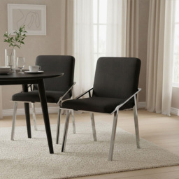Premier Housewares Piermount Black Dining Chair - thumbnail 3
