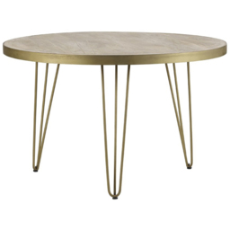 Brooklyn Huyen 6 Seater Light Gold Round Dining Table - thumbnail 2